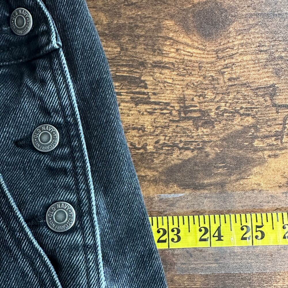 Old Navy 100 Cotton Shortalls Overall Shorts Large Black EUC Grunge Festival Y2K - Picture 7 of 9